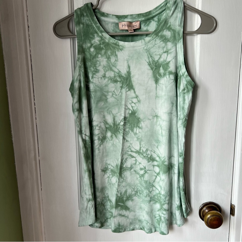 Philosophy Mint Tie-Dye Tank Top NWT Size Small